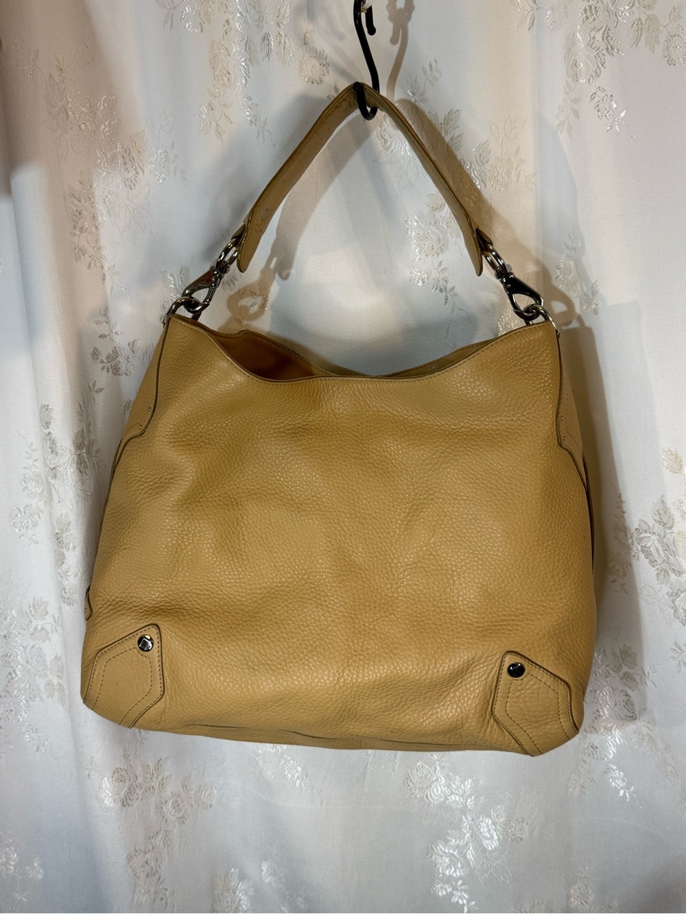 Cole Haan Pebbled Shoulder Bag in Golden Rod (Matching Wallet Available)